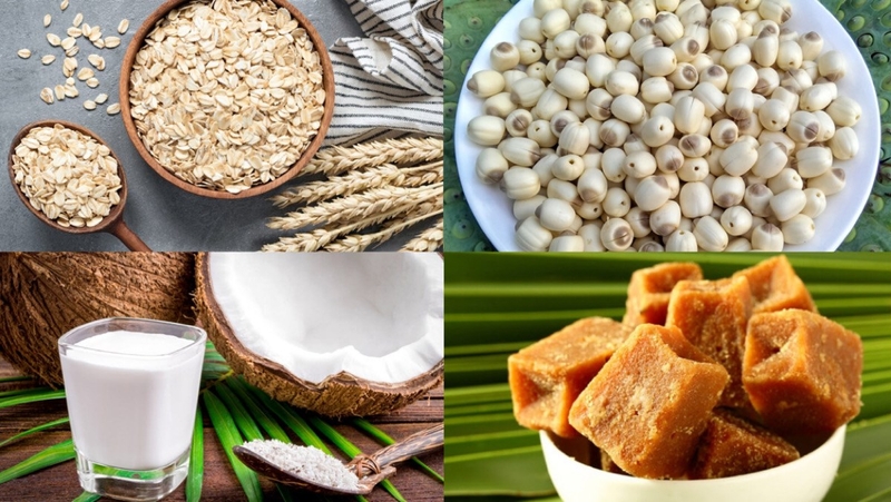 Sữa hạt sen với lá dứa