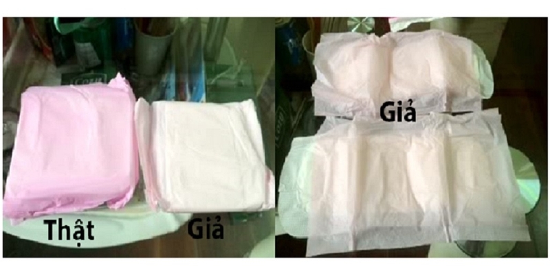 cách nhận biết băng vệ sinh diana cool fresh giả dựa trên giấy lót