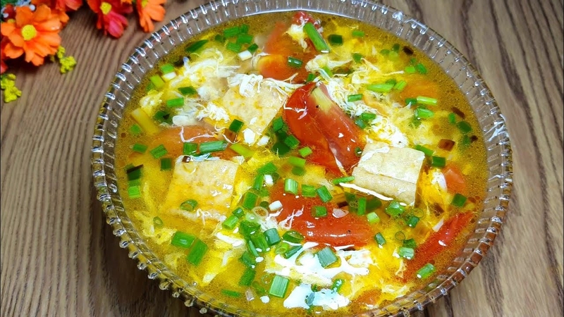 Canh trứng và đậu phụ đơn giản giúp sản dịch ra nhanh hơn