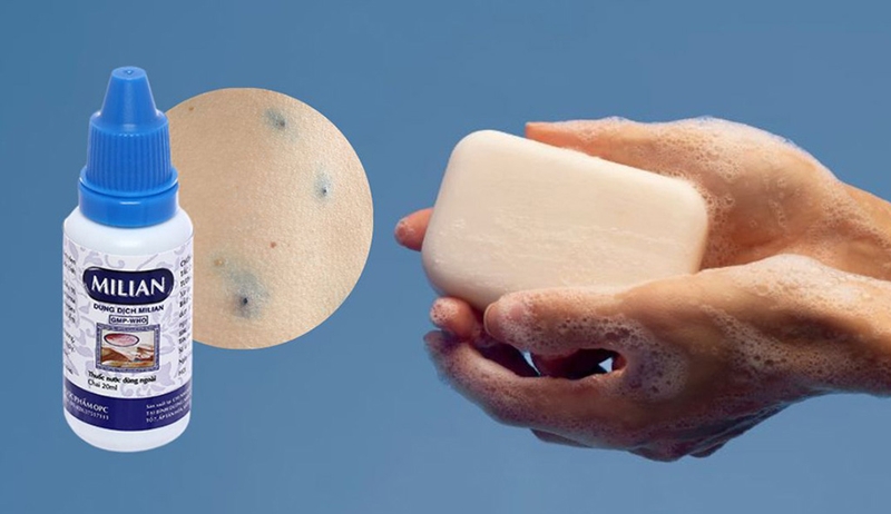 Cách rửa thuốc tím Milian sạch nhất nên biết 3