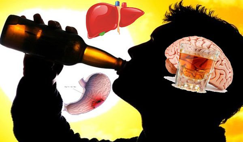 Thường xuyên uống rượu bia là nguyên nhân gây nên các bệnh về gan