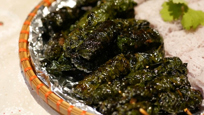 Công thức cho thịt bò nướng ướp lá lốt