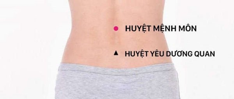 Huyệt Yêu Dương Quan nằm bên dưới của mỏm gai đốt sống lưng thứ 16
