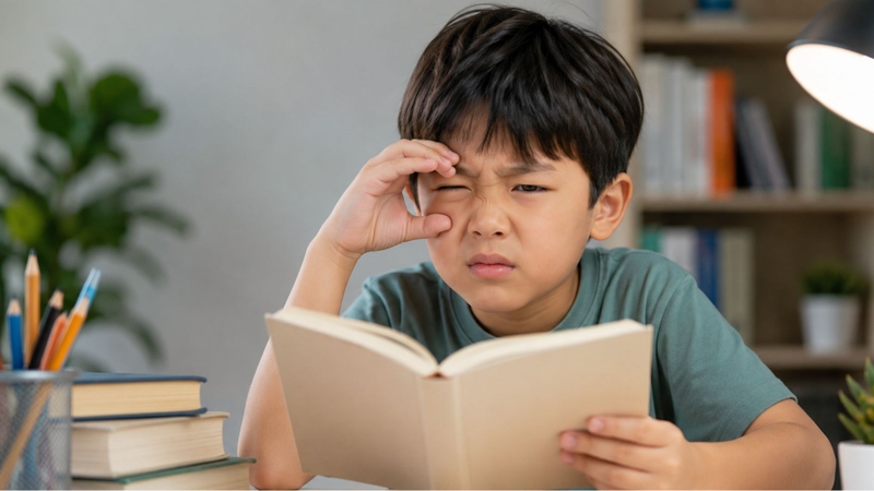 Nheo mắt thường xuyên có thể là dấu hiệu tăng độ cận