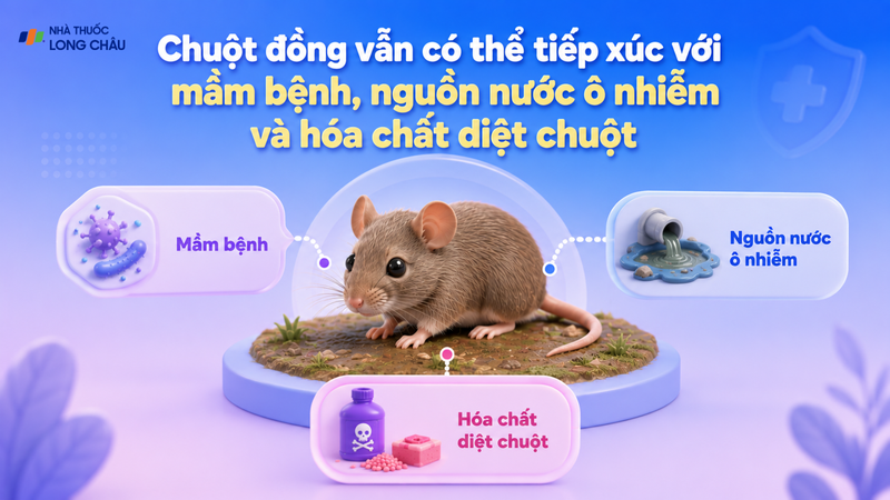 Chuột trông khỏe mạnh vẫn có thể mang vi khuẩn, virus hoặc ký sinh trùng