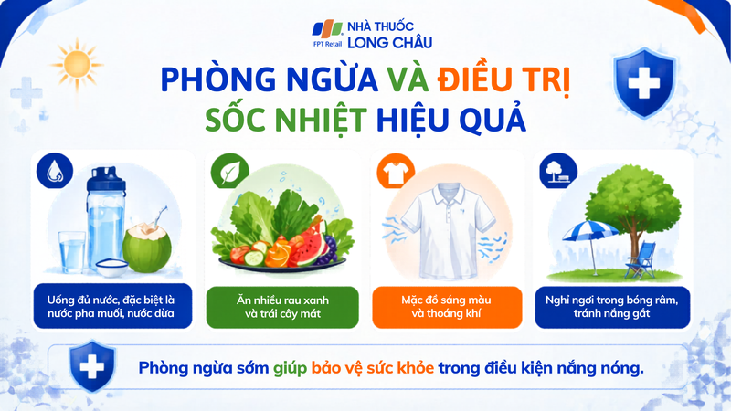 Các biện pháp phòng ngừa và cấp cứu khi gặp sốc nhiệt hiệu quả