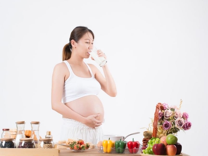 ba bau nen uong canxi vao luc nao trong ngay 1