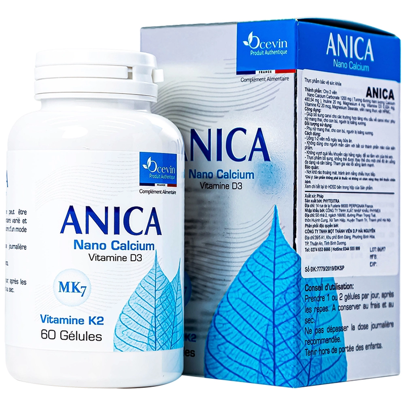 Canxi hữu cơ loại nào tốt nhất: Viên uống canxi hữu cơ Anica Phytextra