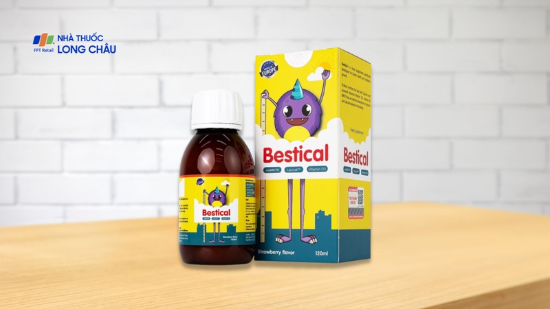 Siro Bestical Ergopharma là sản phẩm bổ sung canxi kết hợp vitamin D3 và vitamin K2
