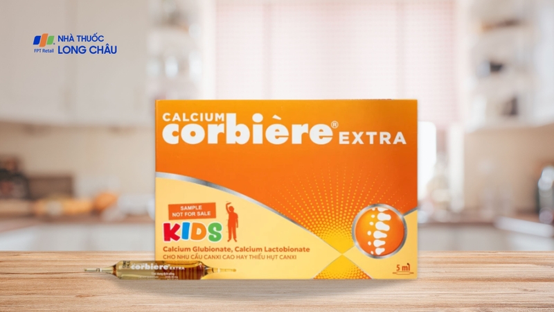 Dung dịch bổ sung canxi Calcium Corbiere Kids Extra Sanofi