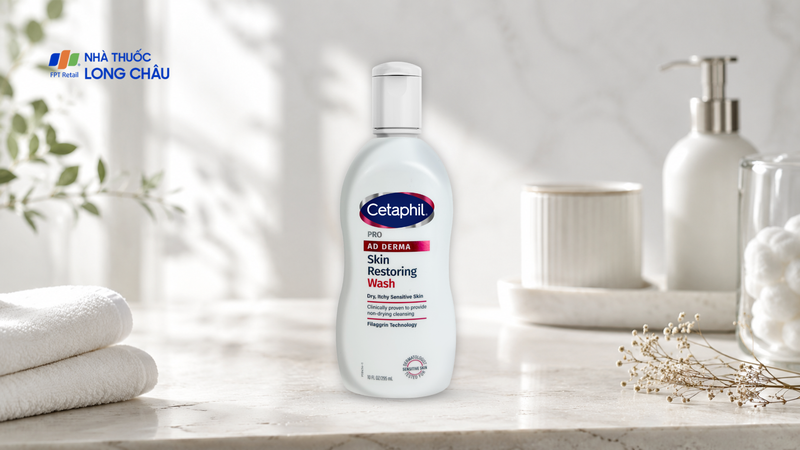 Sữa tắm Cetaphil Pro AD Derma Skin Restoring Wash