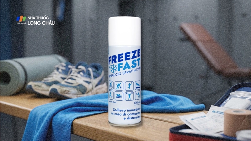 Chai xịt lạnh giảm đau Freezefast Ghiaccio Spray 200ml