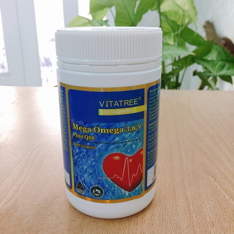Chăm sóc cơ thể tốt hơn với Viên uống Vitatree Mega Omega 3,6,9 plus Q10 120V 3