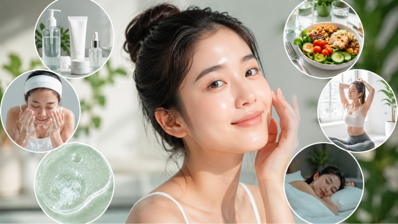 Duy trì lối sống lành mạnh và quy trình chăm da phù hợp