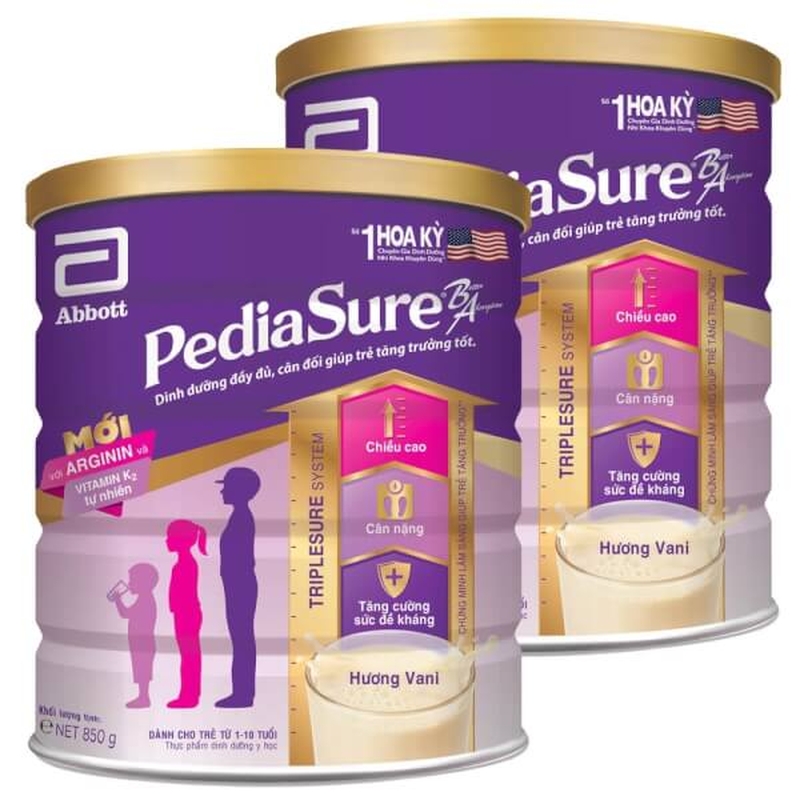 Chăm sóc trẻ tốt hơn với sữa Abbott PediaSure BA hương vani1