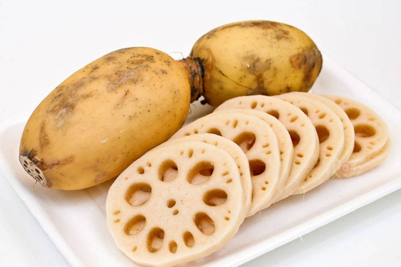 Củ sen giúp cải thiện hệ tiêu hóa của bé