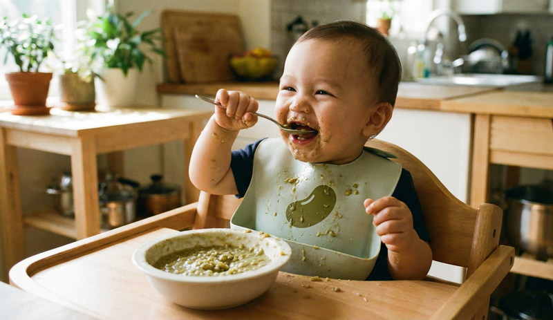 Cháo đậu xanh cho bé nên bắt đầu sau 8 tháng tuổi