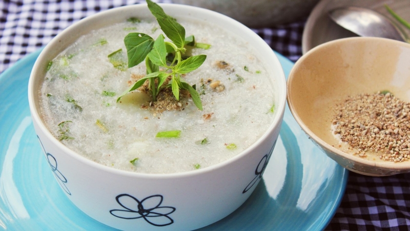 Cháo đu đủ thịt bằm bổ dưỡng