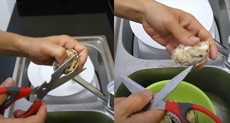 Cách làm sạch và tách vỏ hàu