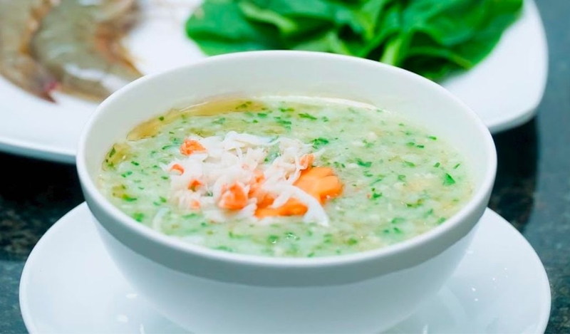 Cháo tôm cải kale và các món ăn dinh dưỡng cho trẻ nhỏ 2