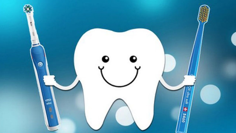 Cho trẻ đánh răng hàng ngày