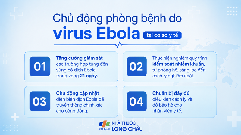 Chủ động phòng bệnh do virus ebola tại cơ sở y tế