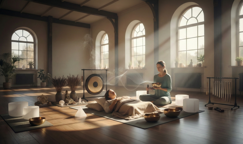 Chữa bệnh bằng âm thanh dùng nhạc cụ giúp cơ thể thư giãn và hỗ trợ tự chữa lành