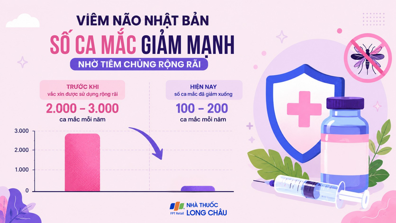 Số ca viêm não Nhật Bản tại Việt Nam đã giảm nhờ vắc xin được triển khai