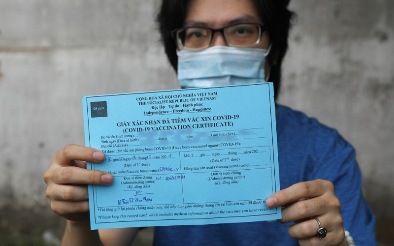 chứng nhận tiêm vaccine 1