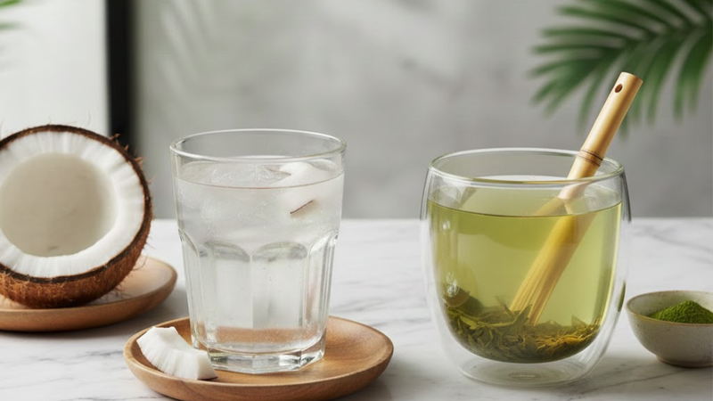 Chuyện gì xảy ra khi uống trà xanh và nước dừa thường xuyên? Đây là câu hỏi được rất nhiều người quan tâm