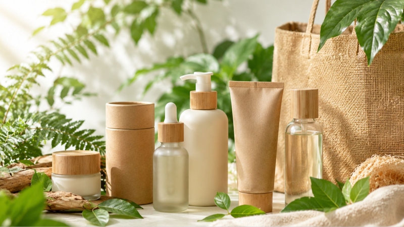 Sản phẩm clean beauty sử dụng bao bì thân thiện môi trường
