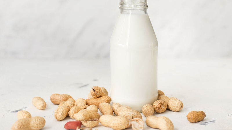 Sữa đậu phộng cung cấp hàm lượng protein thực vật và các axit amin thiết yếu cần thiết cho quá trình hình thành tế bào và duy trì khối cơ của mẹ