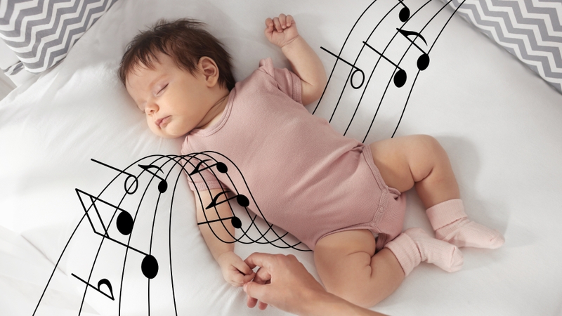 Âm nhạc nhẹ nhàng có thể giúp trẻ thư giãn và hình thành thói quen ngủ lành mạnh