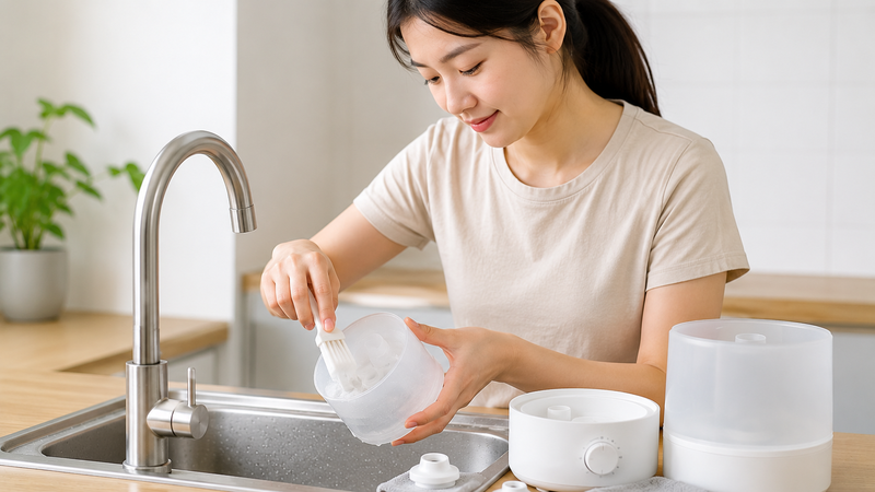 Vệ sinh máy thường xuyên giúp hạn chế vi sinh vật tích tụ