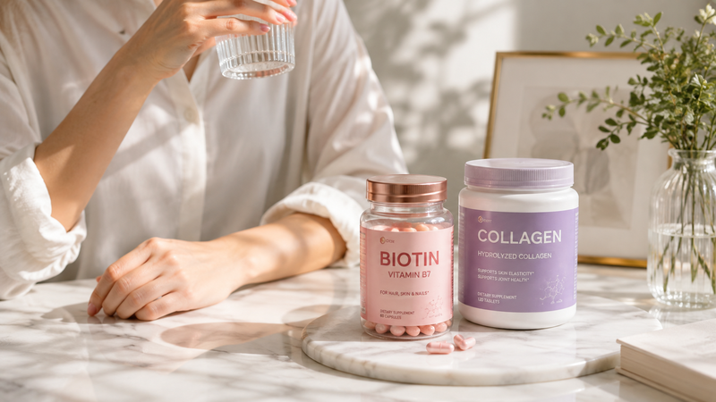 Bổ sung biotin và collagen nên dựa trên nhu cầu và tình trạng sức khỏe