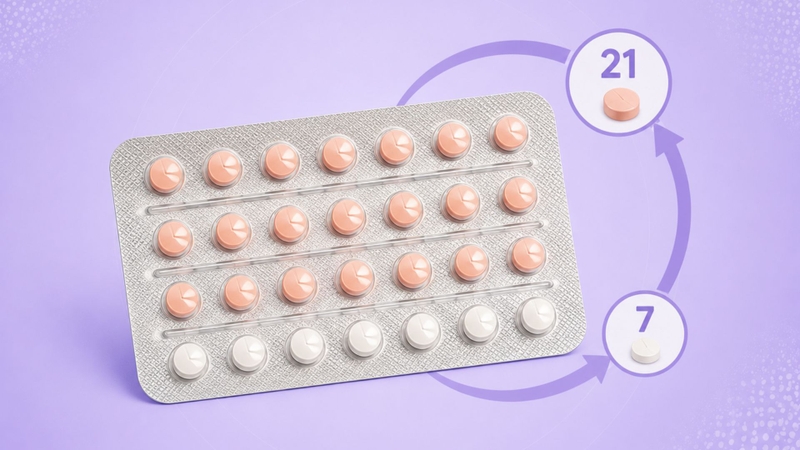Thuốc tránh thai vỉ 28 viên thì uống 1 viên mỗi ngày theo thứ tự, không cần nghỉ giữa các vỉ