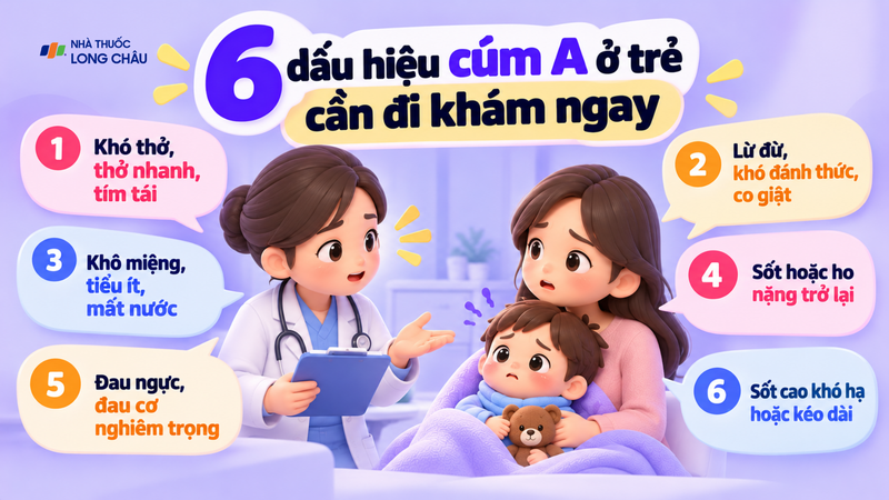 Phụ huynh cần đưa trẻ đi khám sớm khi xuất hiện các triệu chứng bất thường