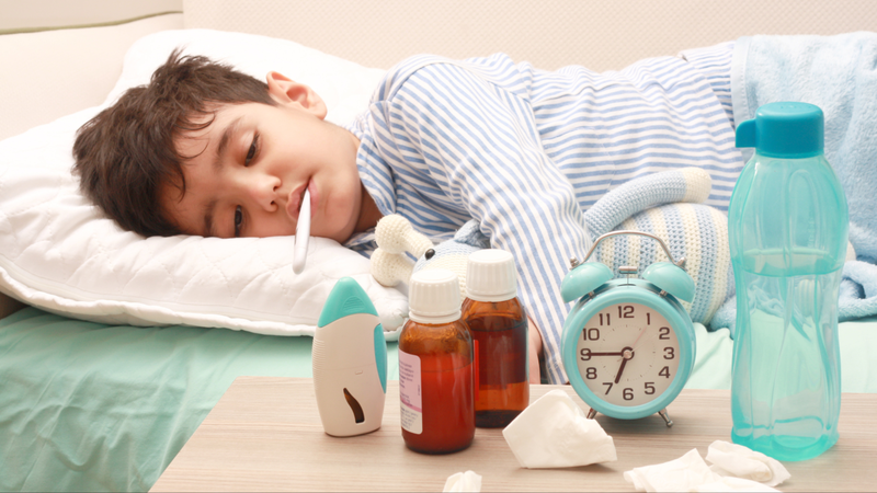 Ho, sốt cao là triệu chứng cúm A thường gặp ở trẻ