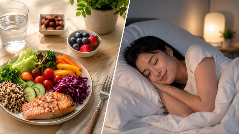 Ăn uống lành mạnh, ngủ đủ giấc giúp kiểm soát mụn