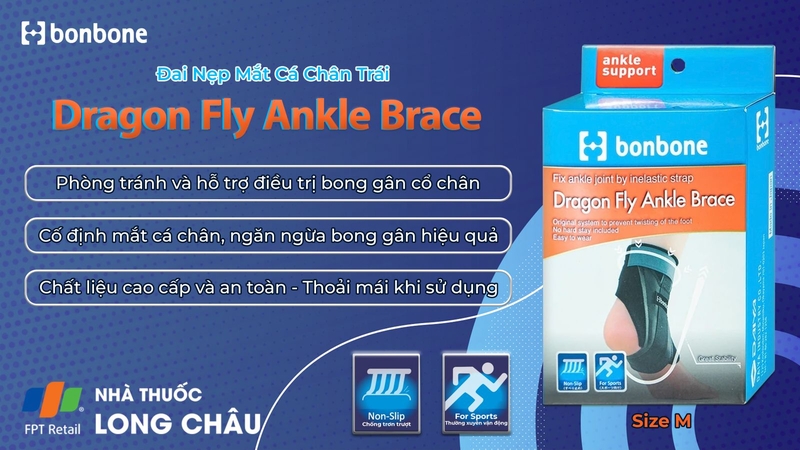 Đai nẹp mắt cá chân Bonbone - Dragon Fly Ankle Brace 2