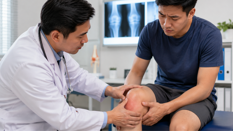 Người bệnh nên khám sớm khi đau đầu gối kéo dài