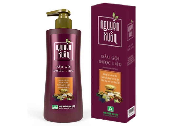 dầu gội nguyên xuân nâu và xanh 2