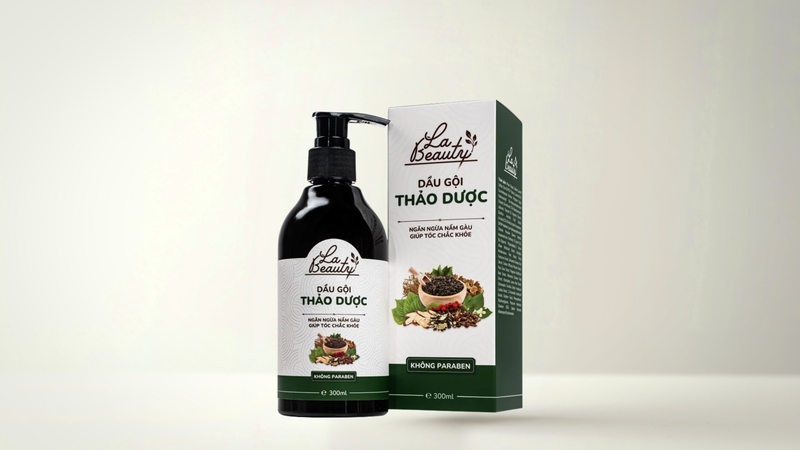 Dầu gội La Beauty với thành phần thảo dược và đặc tính ngăn ngừa nấm gàu