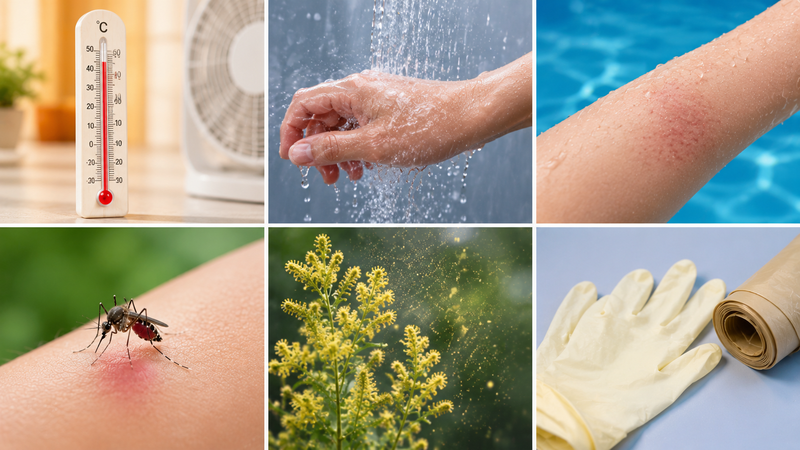 Các yếu tố môi trường như thời tiết cũng có thể là nguyên nhân gây mề đay