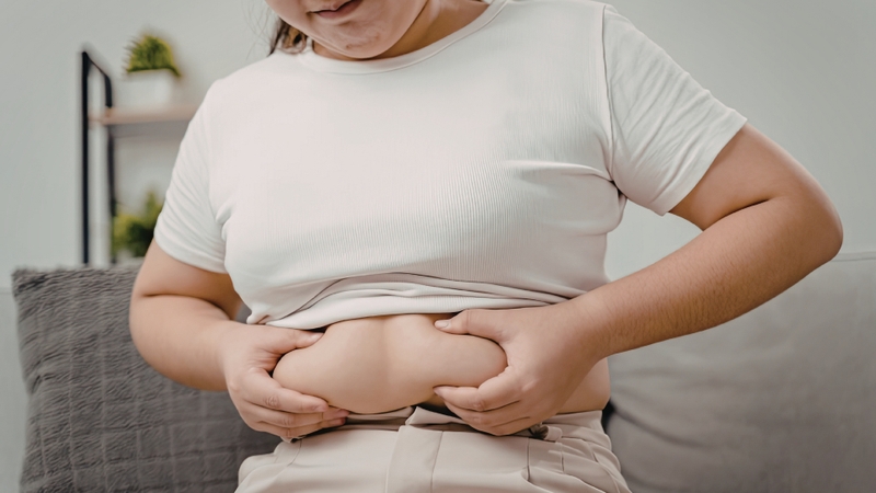Rối loạn nội tiết tố có thể gây tăng cân, tích mỡ vùng bụng