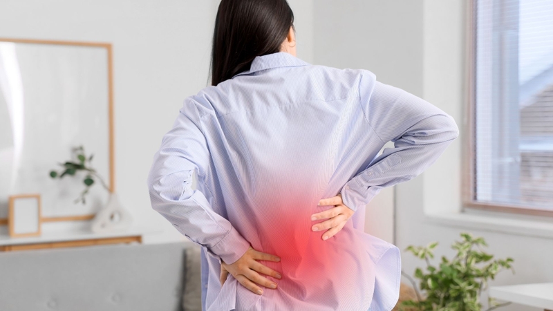 Đau lưng giữa có thể xuất phát từ cơ, cột sống hoặc các cơ quan nội tạng