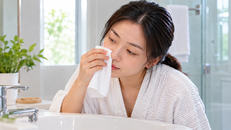 Vệ sinh mũi bằng nước muối sinh lý giúp làm dịu và giữ ẩm cho niêm mạc