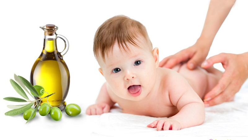 Dầu ô liu massage cho bé
