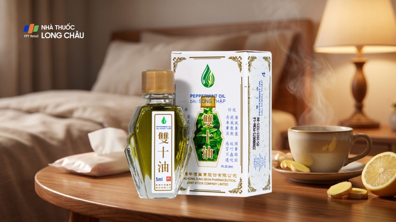 Dầu gió Song Thập Peppermint oil 5ml chính hãng 100%