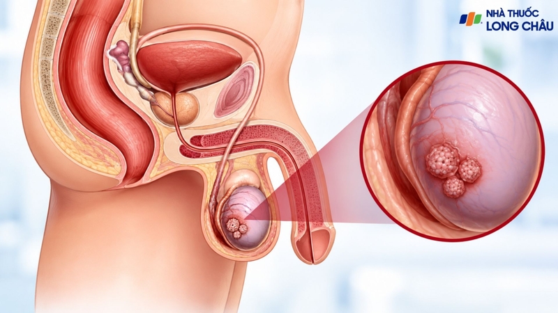 Cảm giác đau tinh hoàn bên phải gây nhiều lo lắng cho phái mạnh